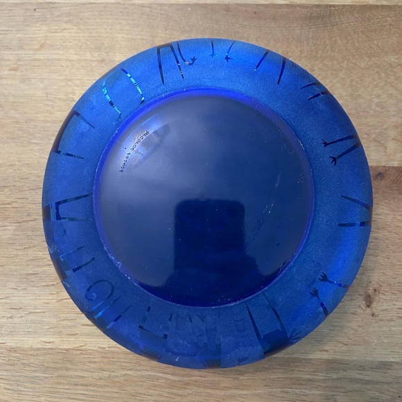 Cobalt Blue Bowl Signed by Artist - Picture 4 of 9